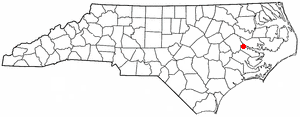 Locator map of Chocowinity