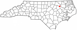 Locator map of Hobgood