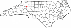Locator map of Love Valley