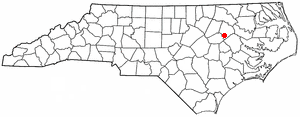 Locator map of Pinetops