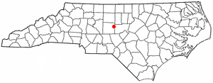 Locator map of Staley