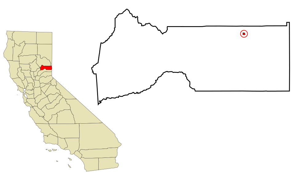 Locator map of Loyalton