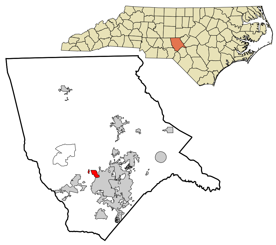 Locator map of Taylortown