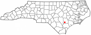 Locator map of Rose Hill