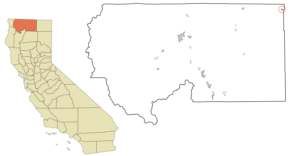 Locator map of Tulelake