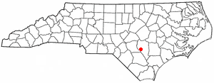 Locator map of Roseboro