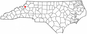 Locator map of Grandfather