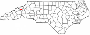 Locator map of Burnsville
