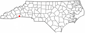 Locator map of Saluda