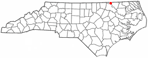 Locator map of Gaston