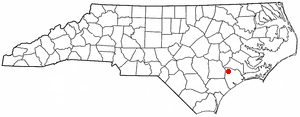 Locator map of Richlands