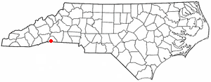 Locator map of Tryon