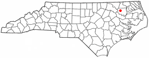Locator map of Lewiston Woodville