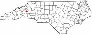 Locator map of Glen Alpine