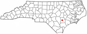 Locator map of Kenansville