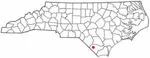 Locator map of Chadbourn