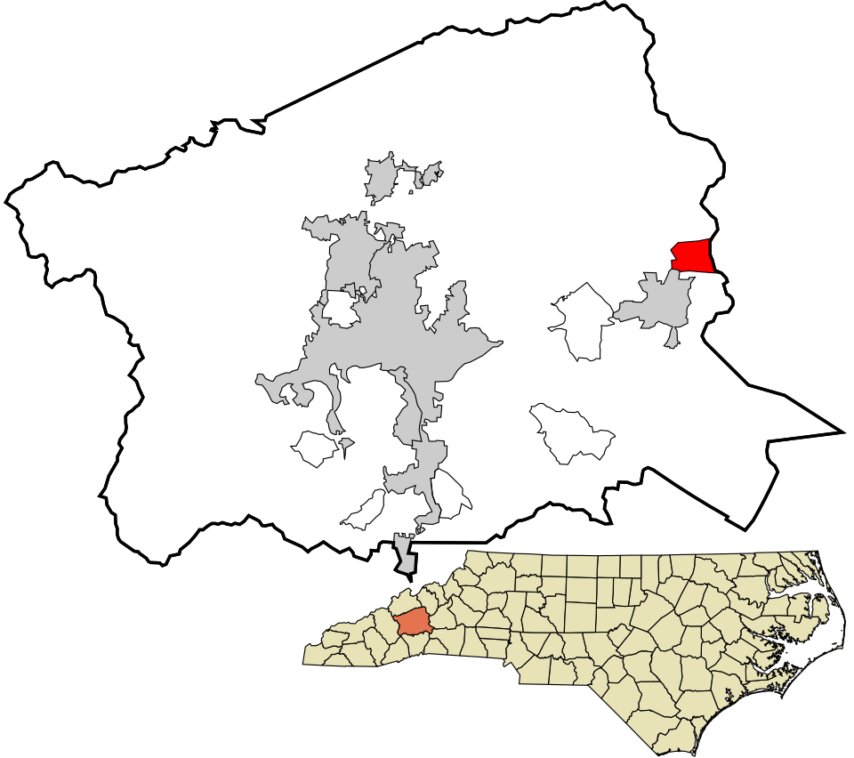 Locator map of Montreat