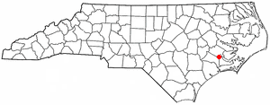 Locator map of Trent Woods