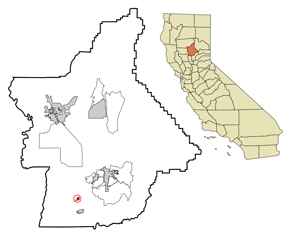 Locator map of Biggs