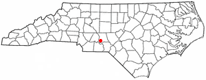 Locator map of Mount Gilead