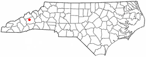Locator map of Weaverville