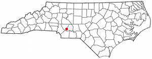 Locator map of Stanfield