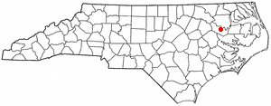Locator map of Williamston