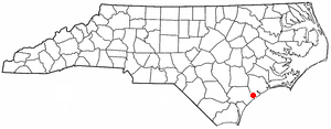 Map of Holly Ridge