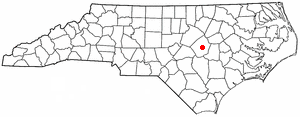 Locator map of Selma