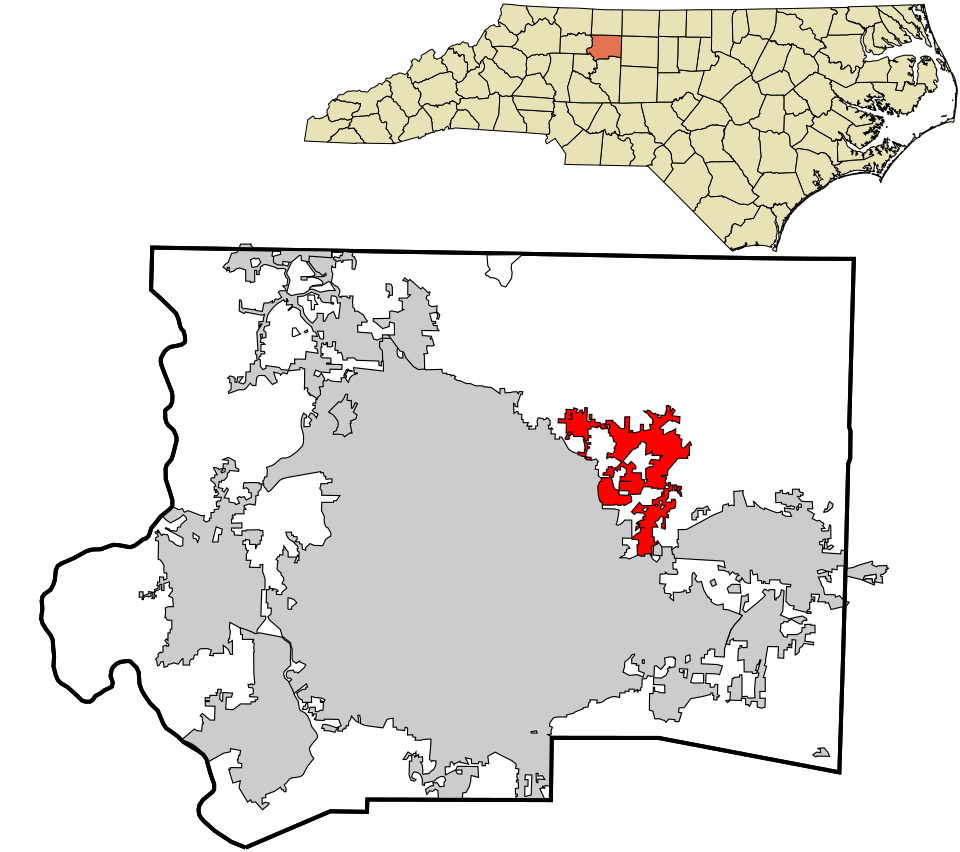 Map of Walkertown