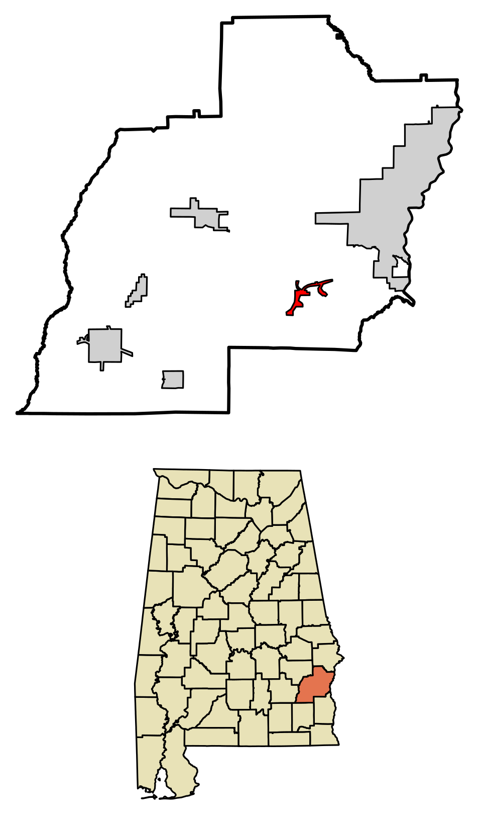 Locator map of Bakerhill