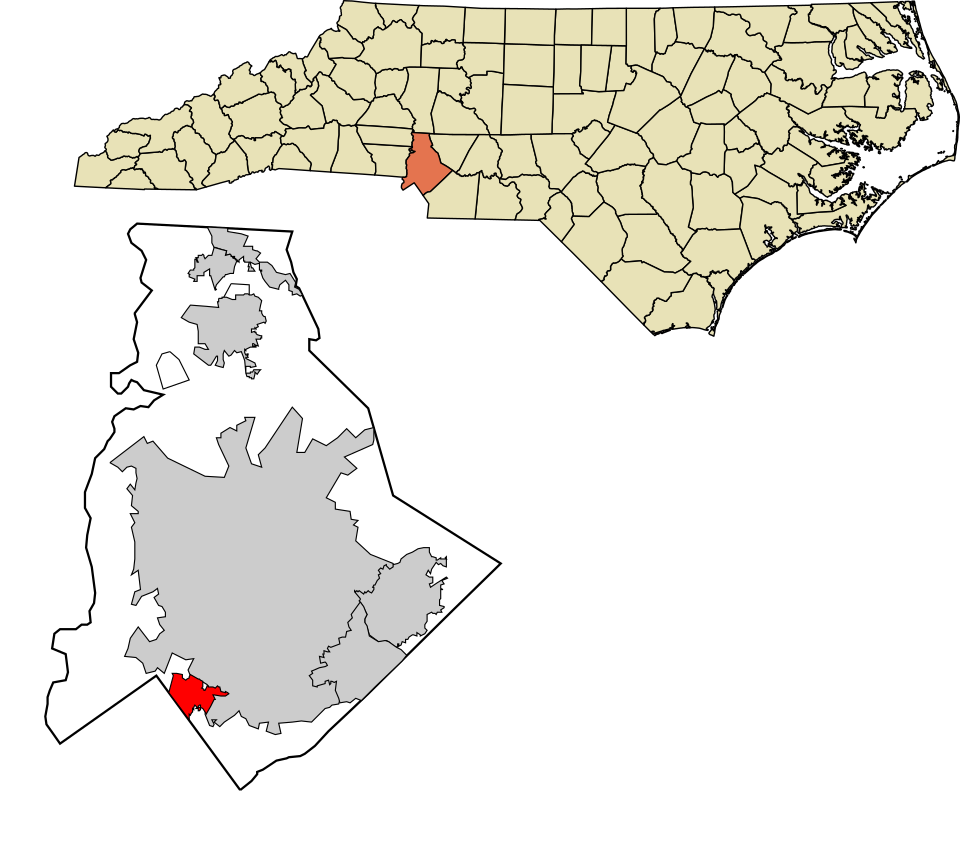 Locator map of Pineville