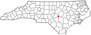 Locator map of Dunn