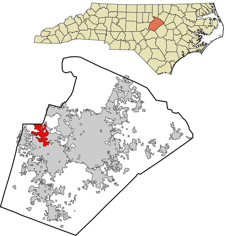 Locator map of Morrisville