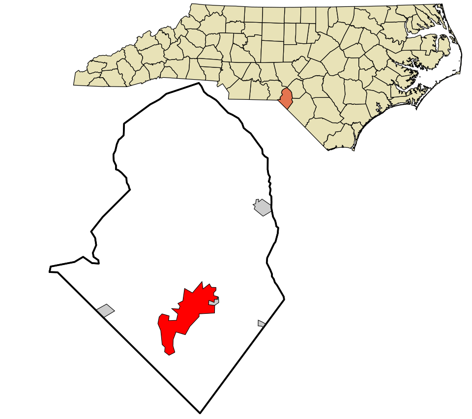 Map of Laurinburg