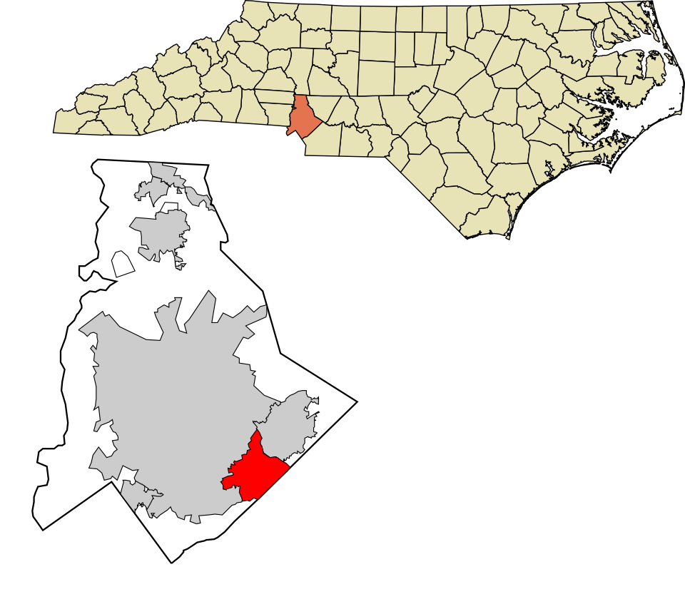 Locator map of Matthews