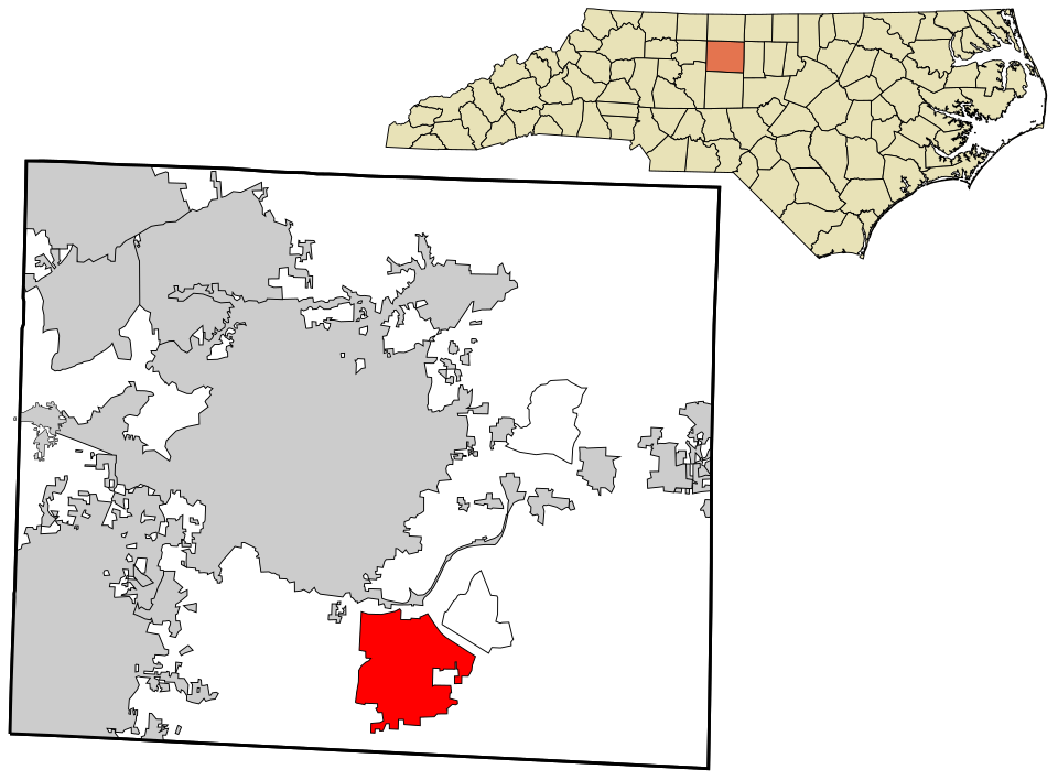 Locator map of Pleasant Garden