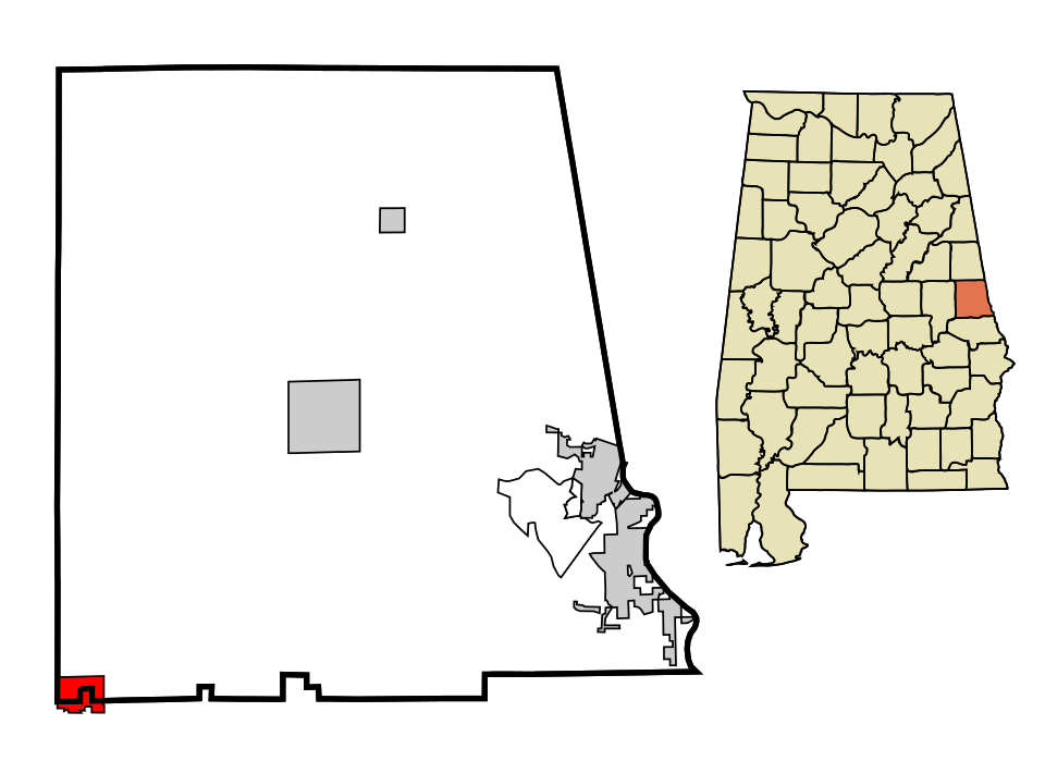 Locator map of Waverly