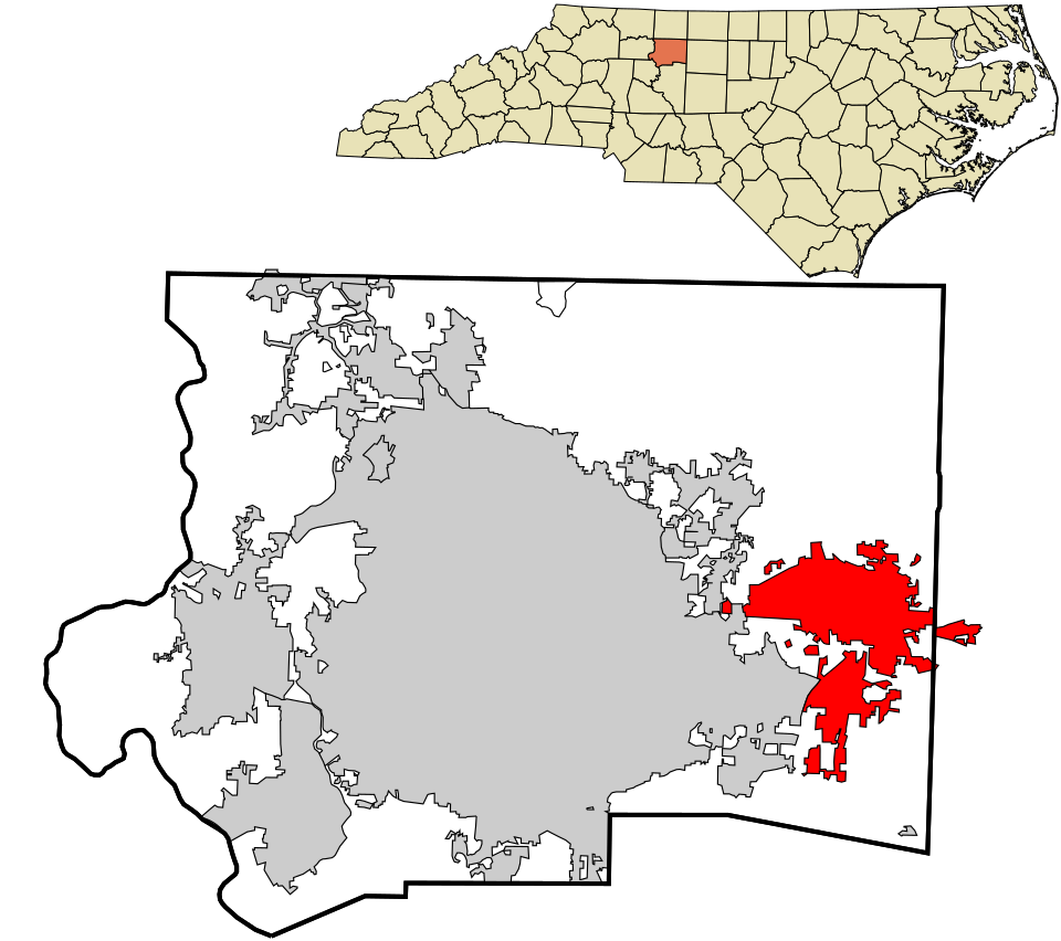 Locator map of Kernersville