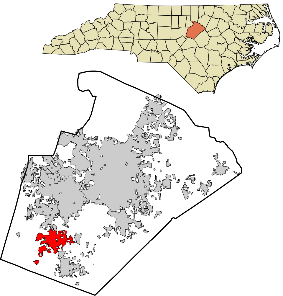 Locator map of Holly Springs