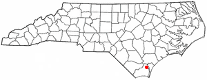 Locator map of Leland