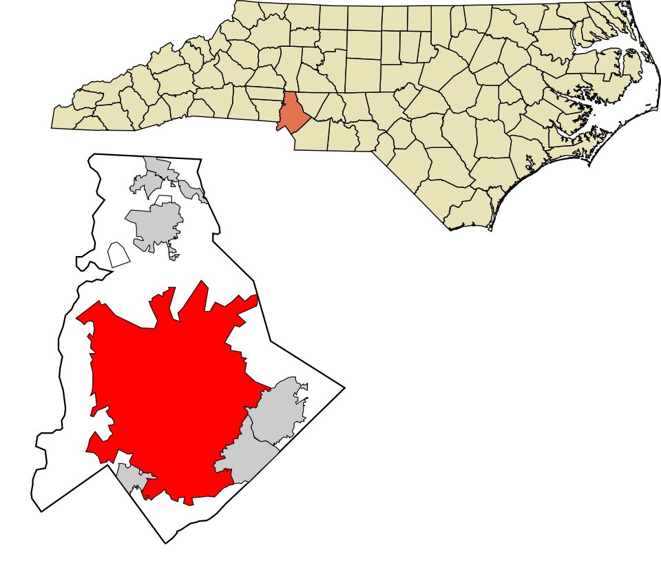 Map of Charlotte