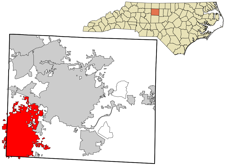 Locator map of High Point