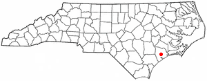 Locator map of Jacksonville