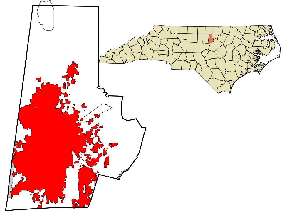 Locator map of Durham