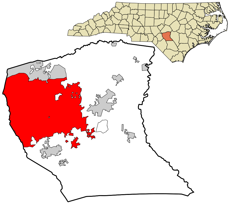 Map of Fayetteville