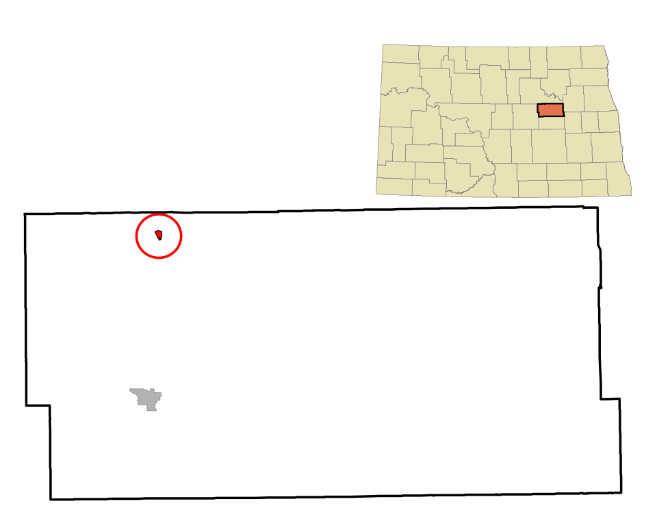 Locator map of Sheyenne