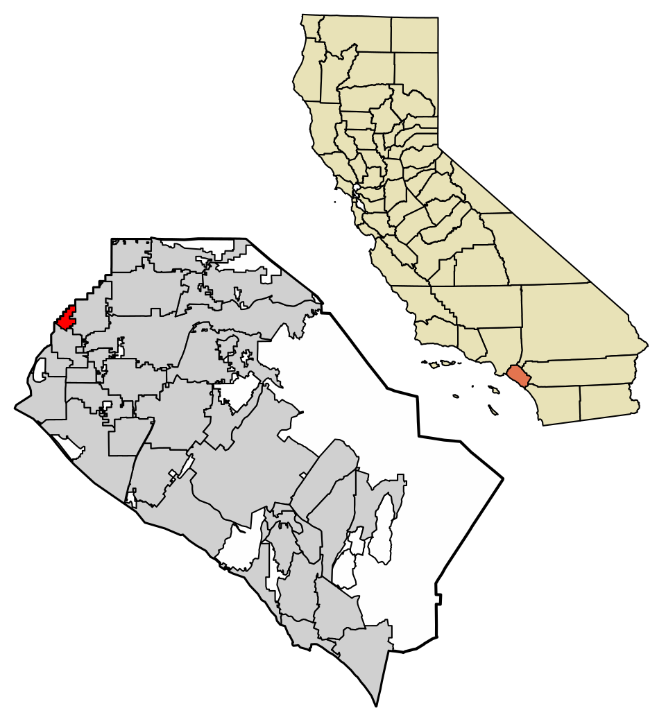 Locator map of La Palma