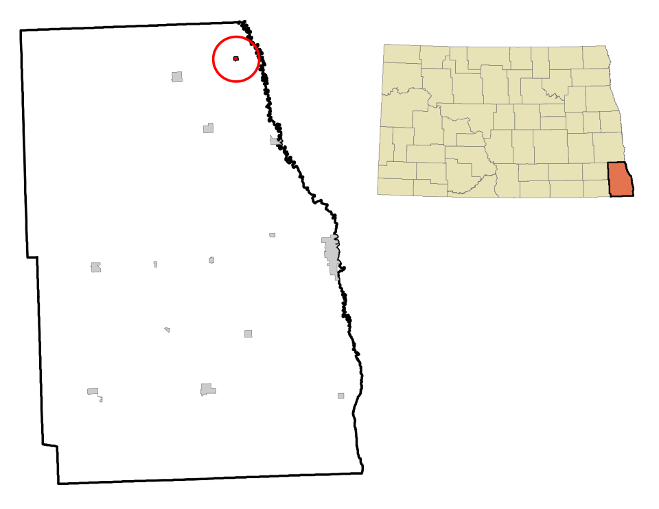 Locator map of Christine