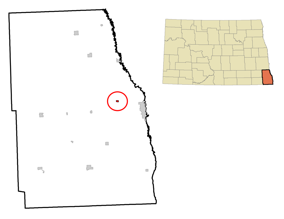 Locator map of Dwight